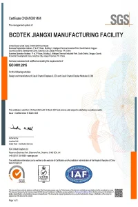 ISO 9001 certificate